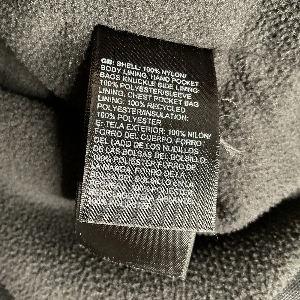The North Face Mechanics Jacket Mens size Medium Black Full Zip Canvas‎ Lined